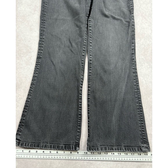 Lauren Ralph Lauren Women's Sz 14 Black‎ Denim Jeans Classic Bootcut Wide Bottom - Picture 4 of 16